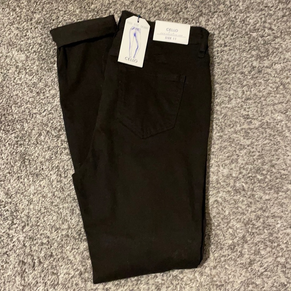 Cello black distressed High waisted skinny jeans